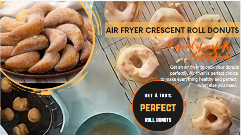 Air fryer roll donuts